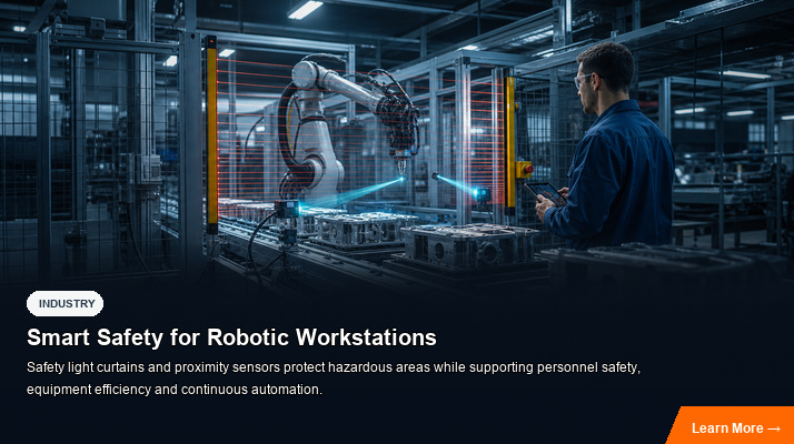 Robot workstation safety sensor solutions